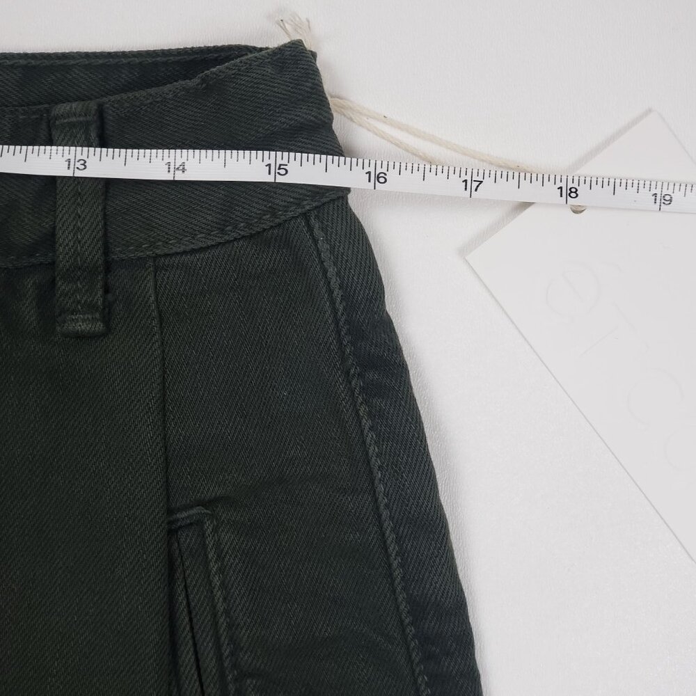 Etica Max Pleated Short Women's Size 30 Seaweed Green Eco-Friendly Cotton Blend - Picture 7 of 16